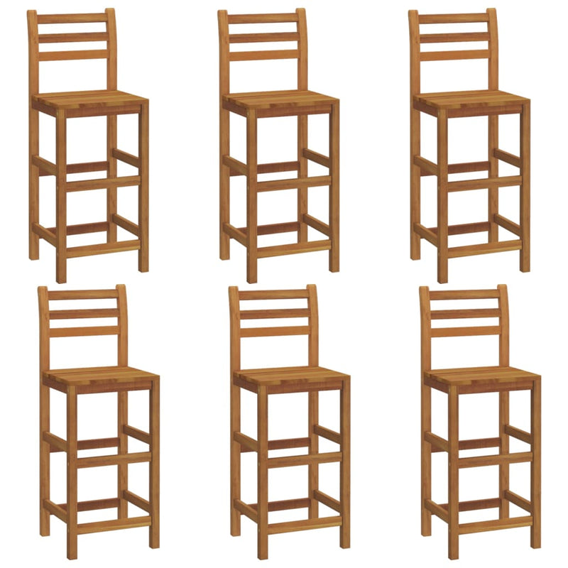 vidaXL 7 Piece Garden Bar Set Solid Wood Acacia