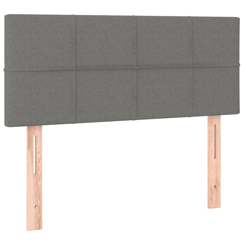 Headboard Dark Grey 100x5x78/88 cm Fabric