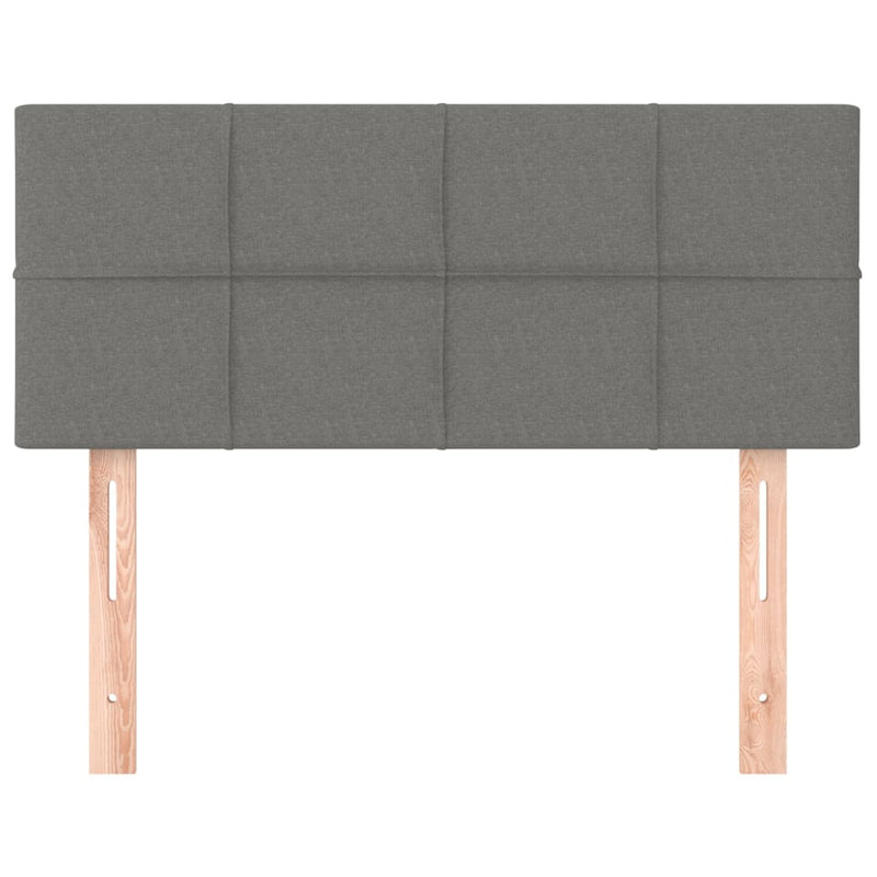Headboard Dark Grey 100x5x78/88 cm Fabric