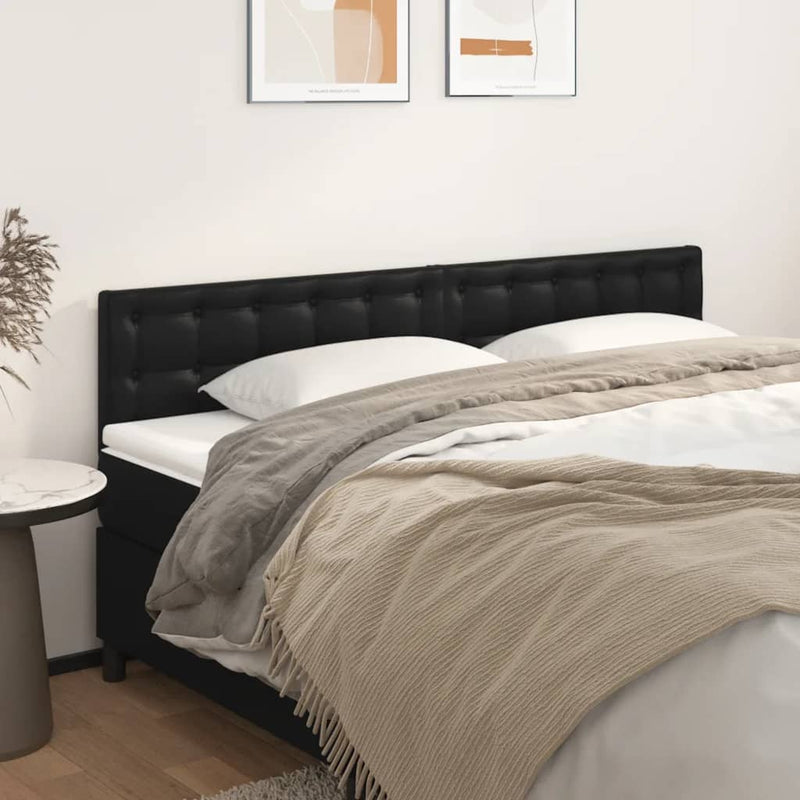 vidaXL Headboards 2 pcs Black 80 cm Faux Leather