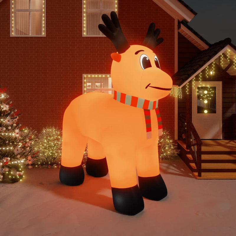 vidaXL Christmas Inflatable Reindeer with LEDs 500 cm