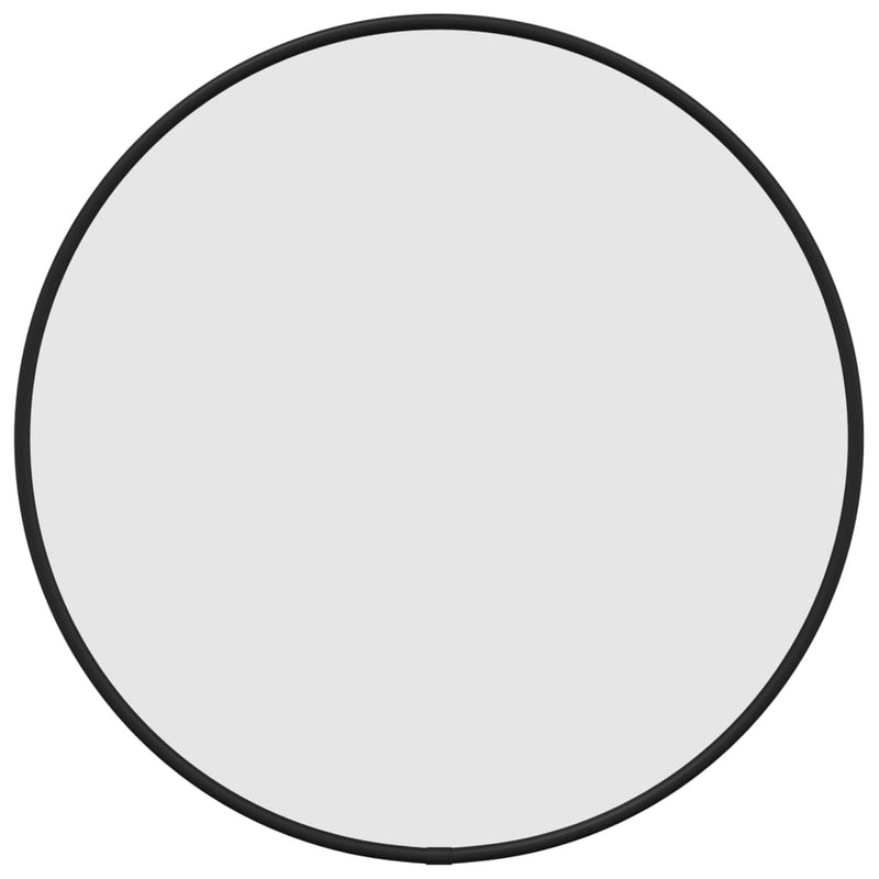 vidaXL Wall Mirror Black Ø 40 cm Round
