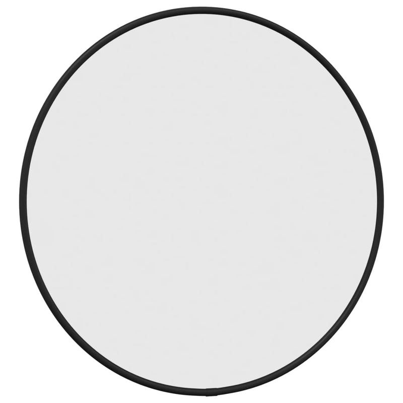 vidaXL Wall Mirror Black Ø 40 cm Round