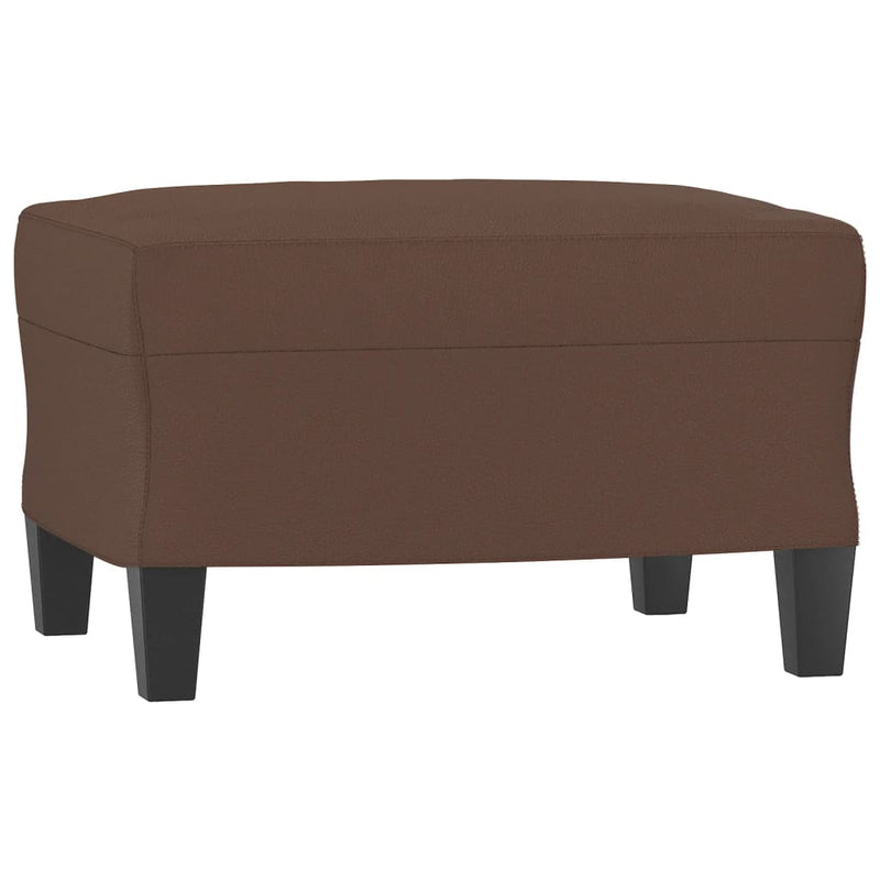 vidaXL Footstool Brown 60x50x41 cm Faux Leather