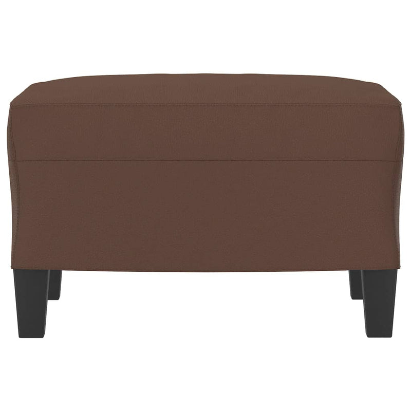 vidaXL Footstool Brown 60x50x41 cm Faux Leather