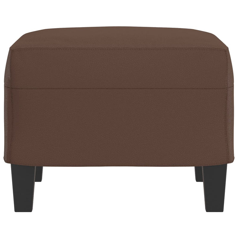 vidaXL Footstool Brown 60x50x41 cm Faux Leather