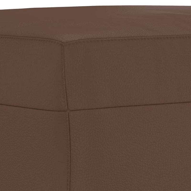 vidaXL Footstool Brown 60x50x41 cm Faux Leather