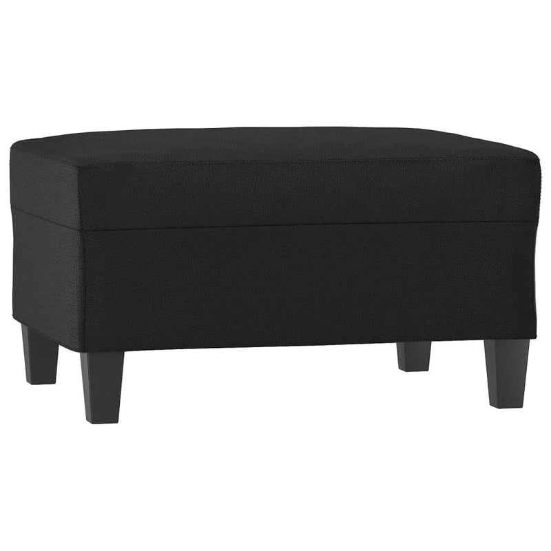 vidaXL Footstool Black 70x55x41 cm Faux Leather