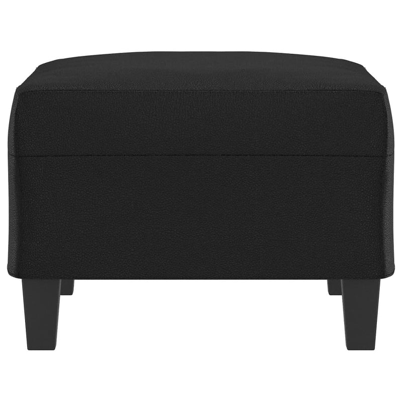 vidaXL Footstool Black 70x55x41 cm Faux Leather