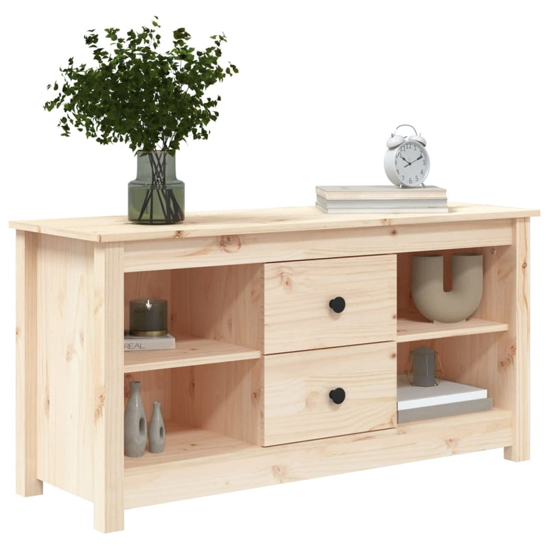 vidaXL TV Cabinet 103x36.5x52 cm Solid Wood Pine