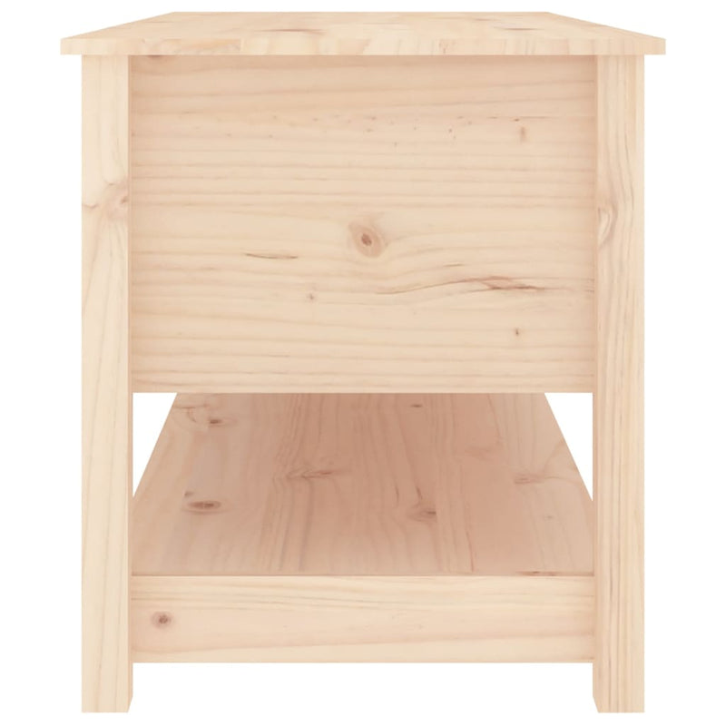 vidaXL Coffee Table 102x49x55 cm Solid Wood Pine
