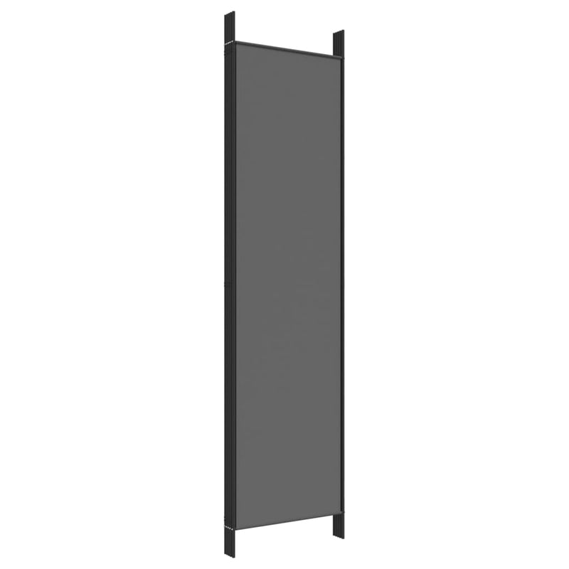 vidaXL 5-Panel Room Divider Anthracite 250x200 cm Fabric
