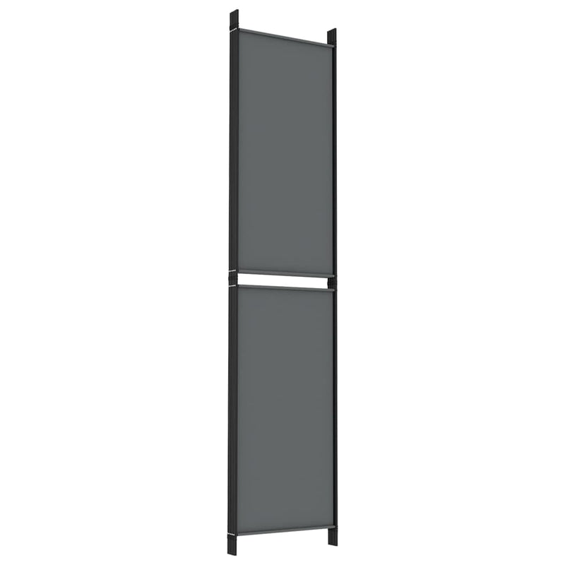vidaXL 5-Panel Room Divider Anthracite 250x220 cm Fabric