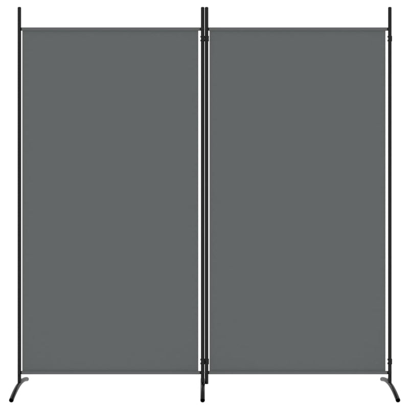 vidaXL 2-Panel Room Divider Anthracite 175x180 cm Fabric
