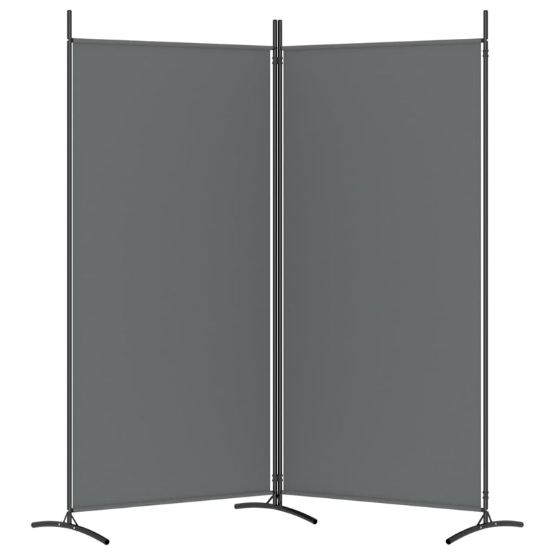 vidaXL 2-Panel Room Divider Anthracite 175x180 cm Fabric