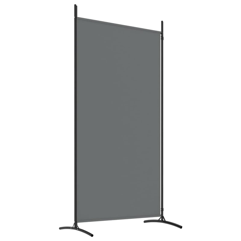 vidaXL 2-Panel Room Divider Anthracite 175x180 cm Fabric