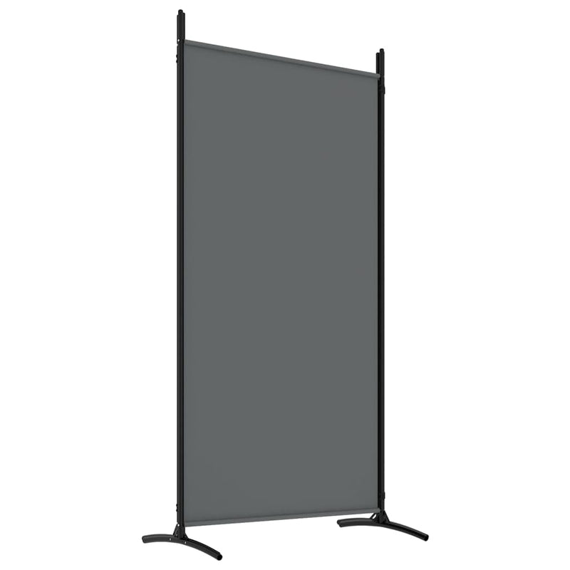 vidaXL 4-Panel Room Divider Anthracite 346x180 cm Fabric