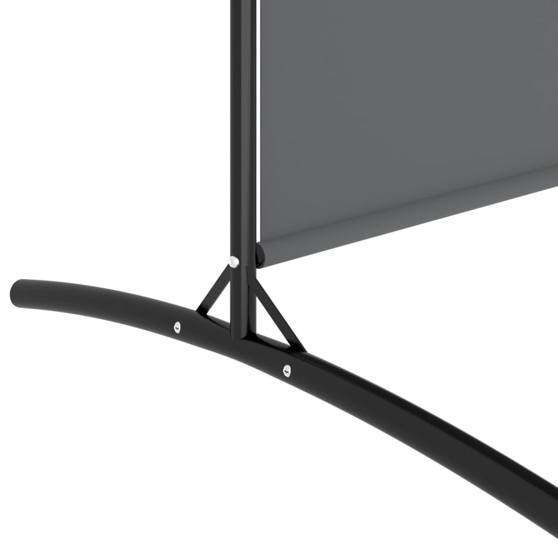vidaXL 4-Panel Room Divider Anthracite 346x180 cm Fabric