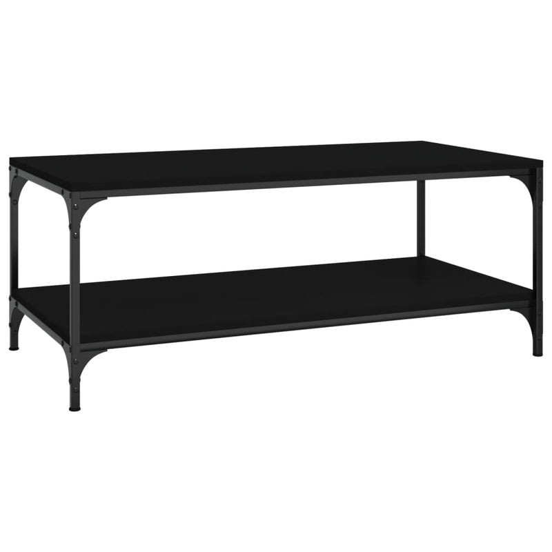 vidaXL Coffee Table Black 100x50x40 cm Engineered Wood