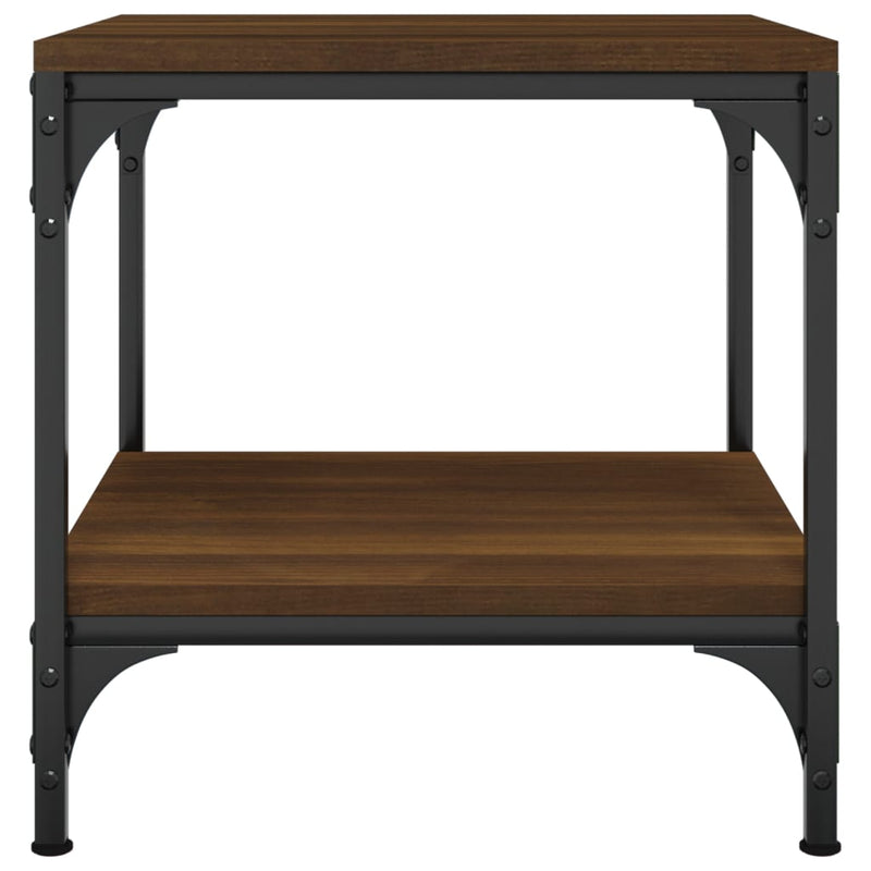 vidaXL Side Tables 2 pcs Brown Oak 40x40x40 cm Engineered Wood