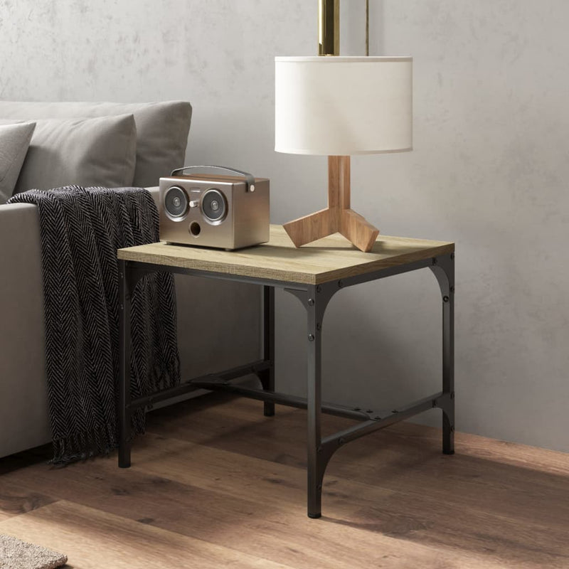 vidaXL Side Tables 2 pcs Sonoma Oak 40x40x35 cm Engineered Wood
