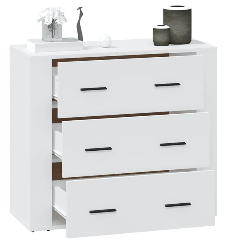 vidaXL Sideboard White 80x33x70 cm Engineered Wood