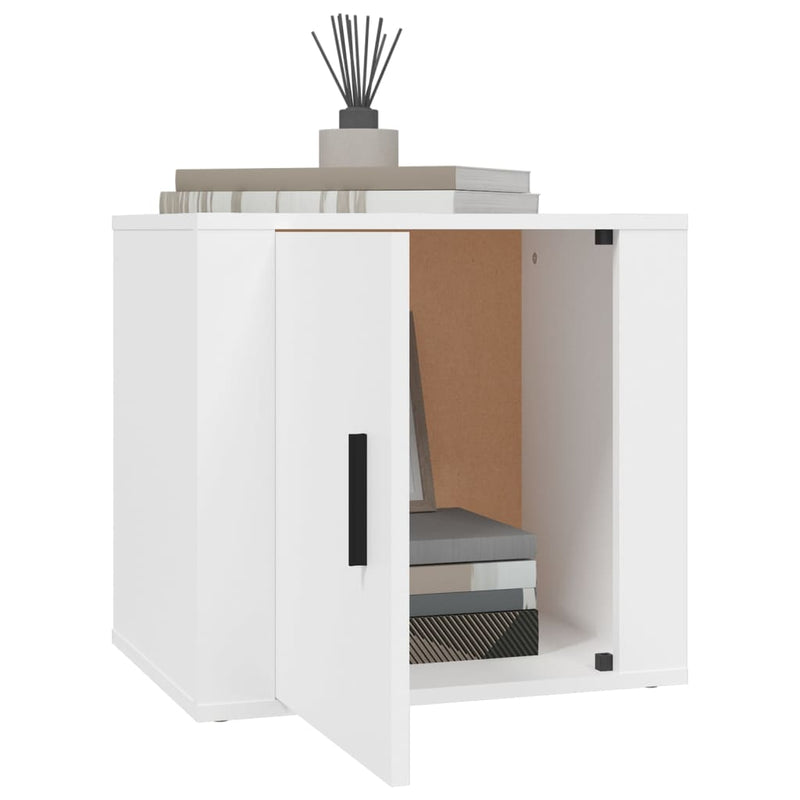vidaXL Bedside Cabinets 2 pcs White 50x39x47 cm