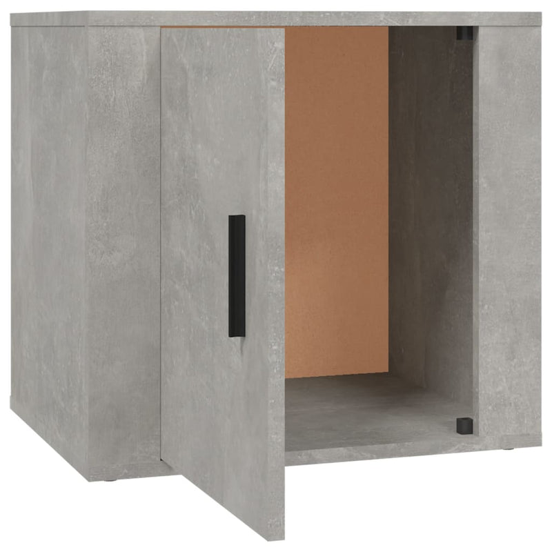vidaXL Bedside Cabinets 2 pcs Concrete Grey 50x39x47 cm