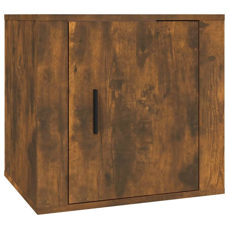 vidaXL Bedside Cabinets 2 pcs Smoked Oak 50x39x47 cm