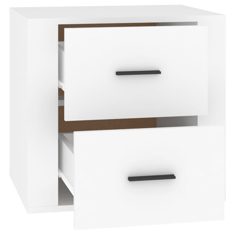 vidaXL Bedside Cabinet White 50x39x47 cm