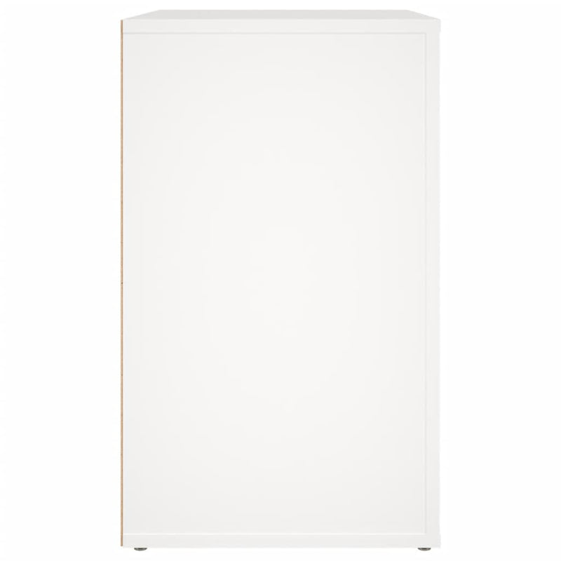 vidaXL Bedside Cabinet White 50x36x60 cm Engineered Wood