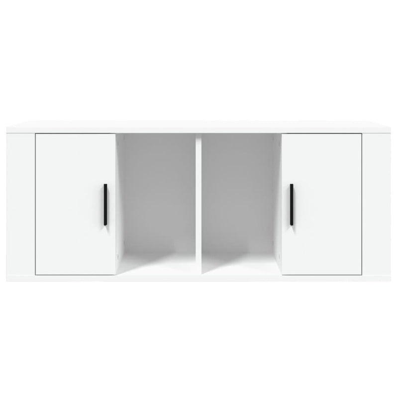 vidaXL TV Cabinet White 100x35x40 cm Engineered Wood