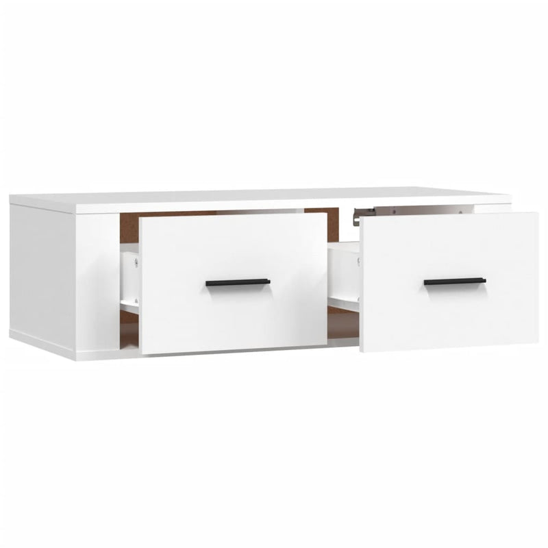 vidaXL Hanging TV Cabinet White 80x36x25 cm Engineered Wood
