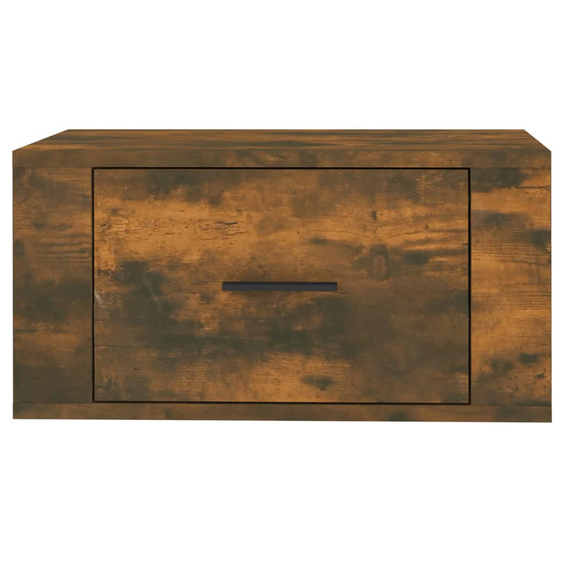 vidaXL Wall-mounted Bedside Cabinets 2 pcs Smoked Oak 50x36x25 cm