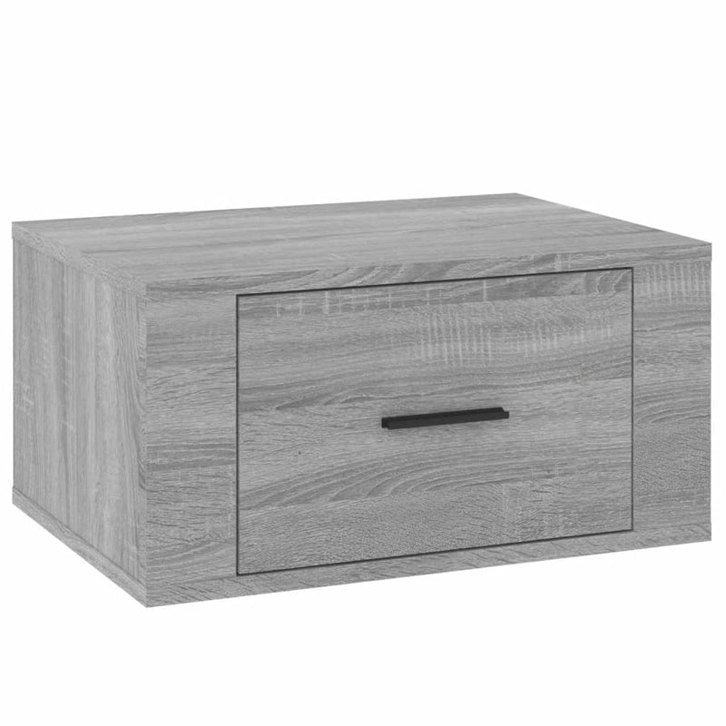 vidaXL Wall-mounted Bedside Cabinets 2 pcs Grey Sonoma 50x36x25 cm