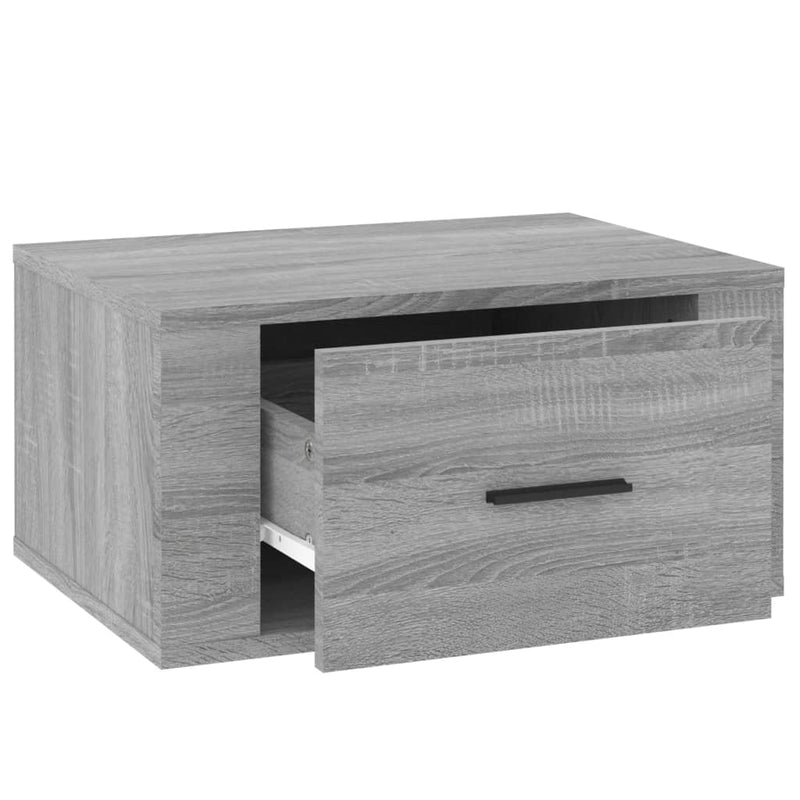 vidaXL Wall-mounted Bedside Cabinets 2 pcs Grey Sonoma 50x36x25 cm
