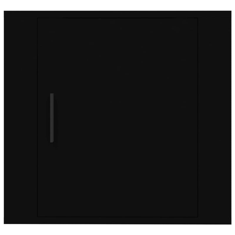 vidaXL Wall-mounted Bedside Cabinets 2 pcs Black 50x30x47 cm