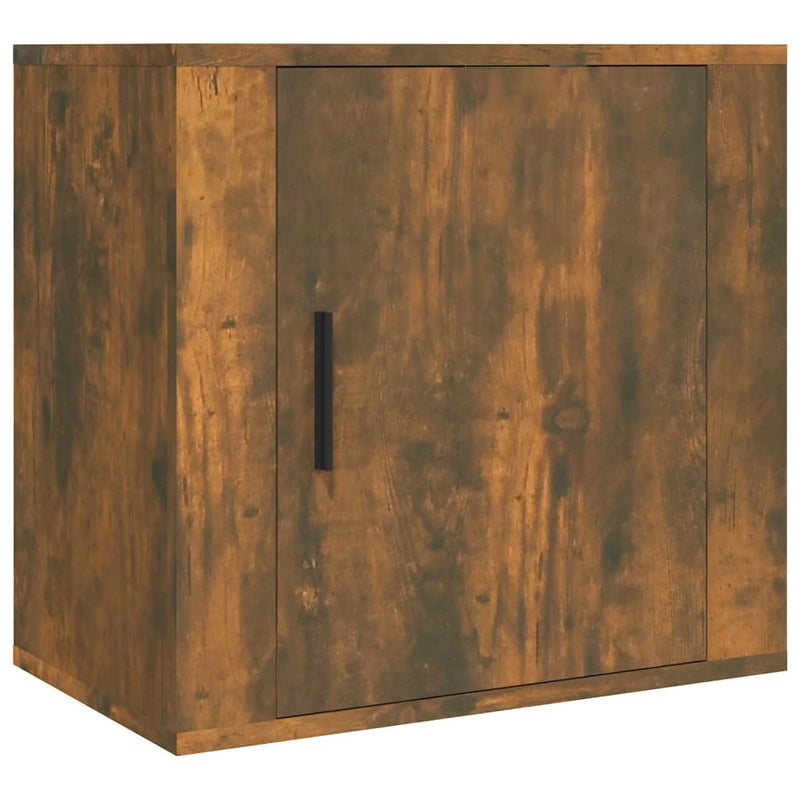 vidaXL Wall-mounted Bedside Cabinets 2 pcs Smoked Oak 50x30x47 cm