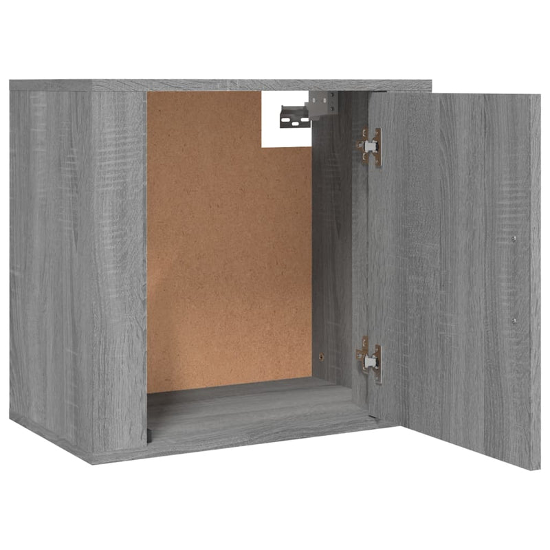 vidaXL Wall-mounted Bedside Cabinets 2 pcs Grey Sonoma 50x30x47 cm