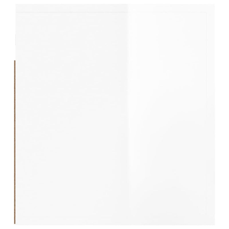 vidaXL Wall-mounted Bedside Cabinets 2 pcs High Gloss White 50x36x40cm
