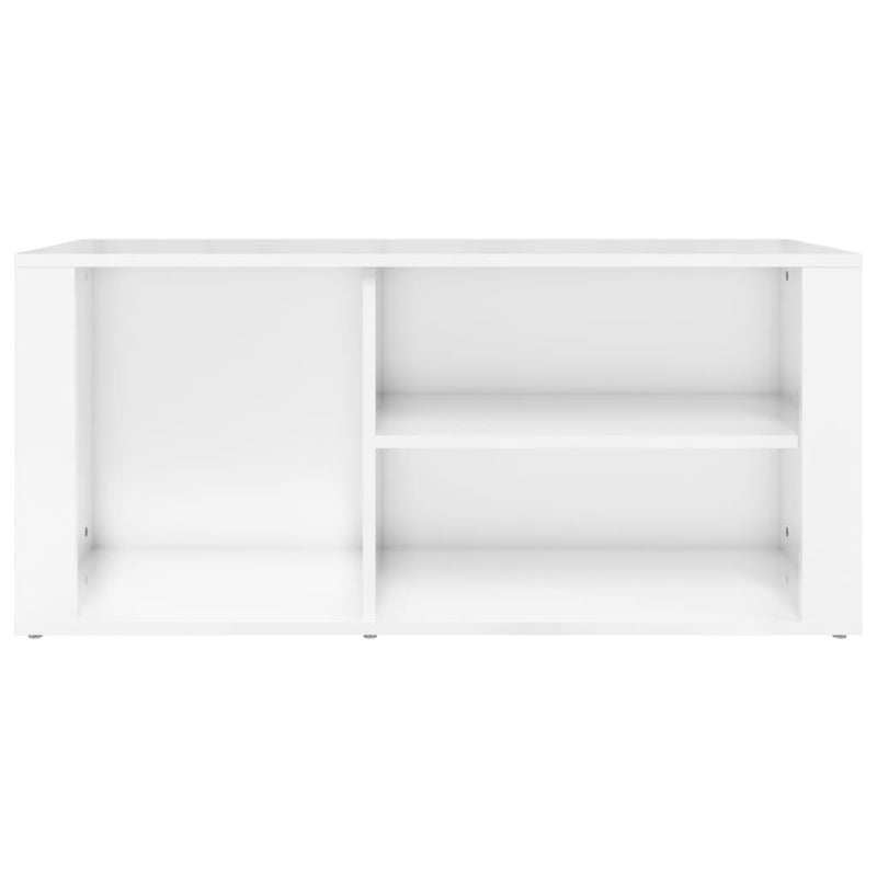vidaXL Shoe Cabinet High Gloss White 100x35x45 cm Engineered Wood