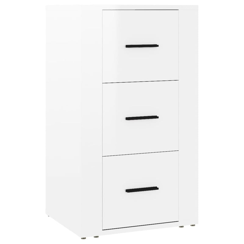 vidaXL Sideboard High Gloss White 40x33x70 cm Engineered Wood