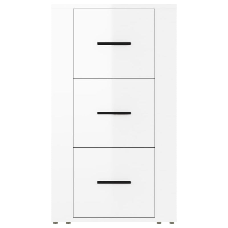 vidaXL Sideboard High Gloss White 40x33x70 cm Engineered Wood