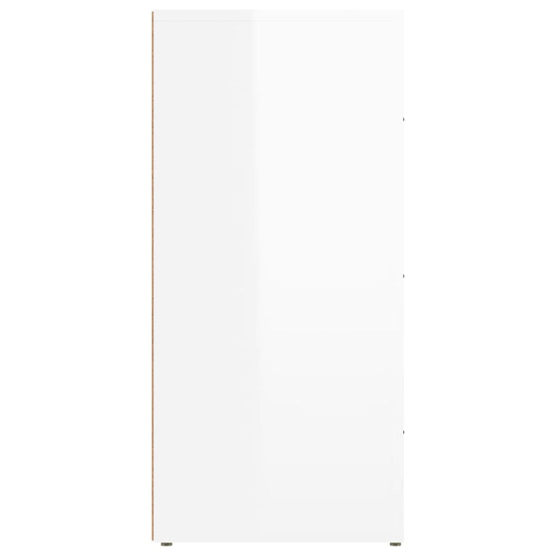 vidaXL Sideboard High Gloss White 40x33x70 cm Engineered Wood