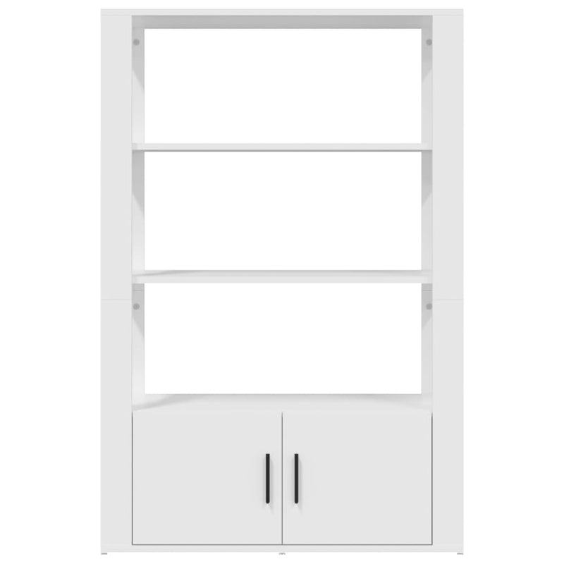 Sideboard White 80x30x119.5 cm Engineered Wood