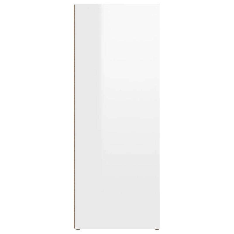 vidaXL Sideboard High Gloss White 80x30x80 cm Engineered Wood