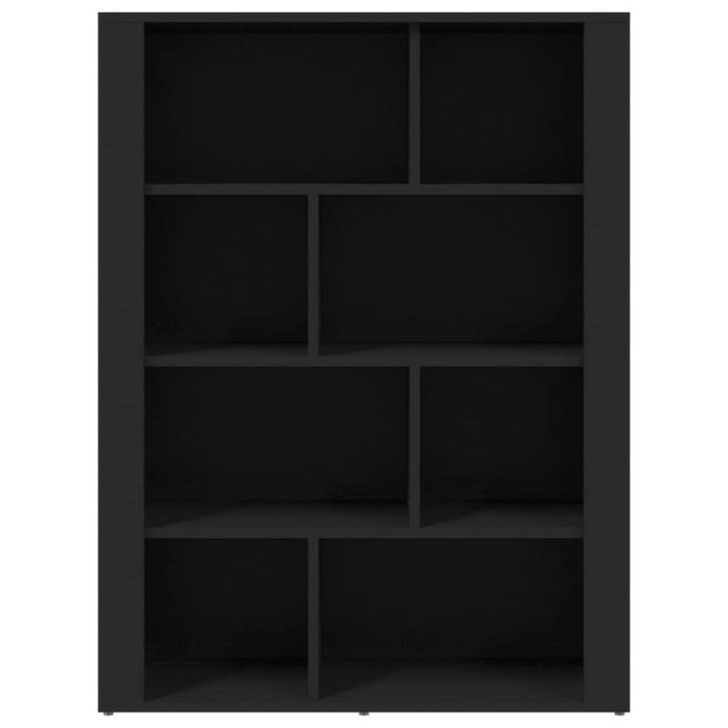 vidaXL Sideboard Black 80x30x106 cm Engineered Wood