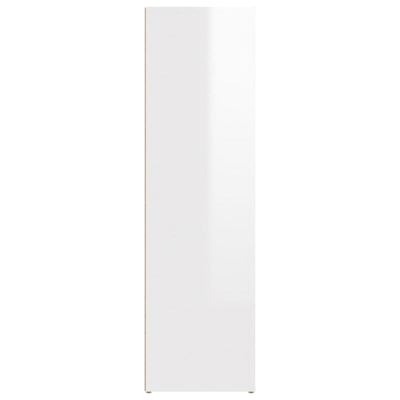vidaXL Sideboard High Gloss White 80x30x106 cm Engineered Wood