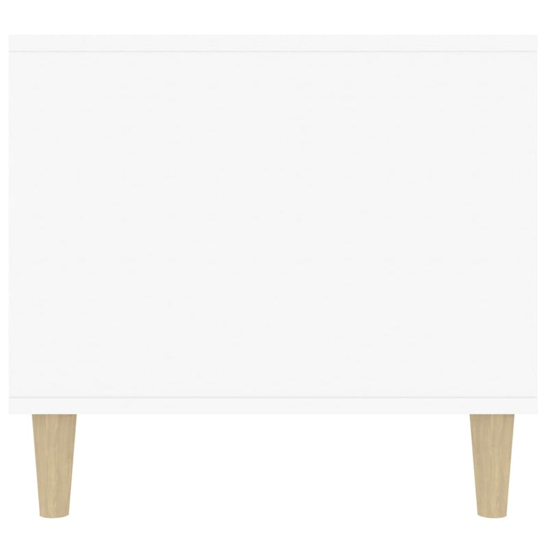 vidaXL Coffee Table High Gloss White 90x49x45 cm Engineered Wood
