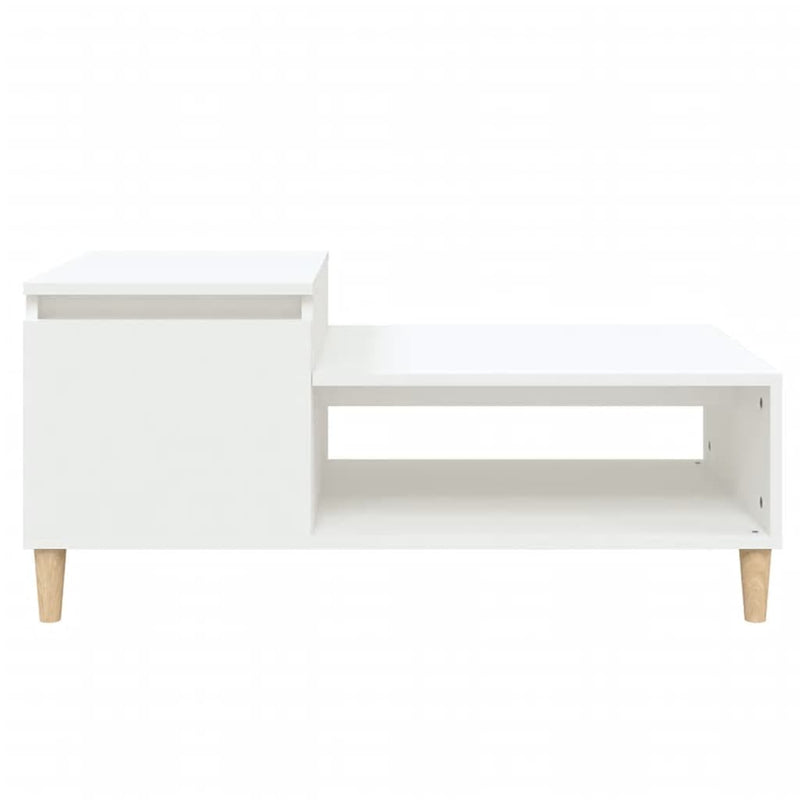 vidaXL Coffee Table White 100x50x45 cm Engineered Wood